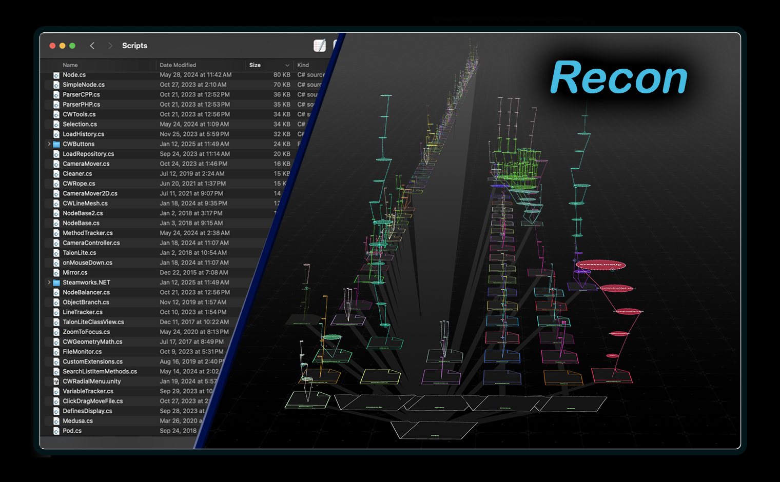 Recon 3D Code Visualization